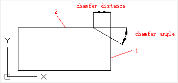 autocad chamfer angle