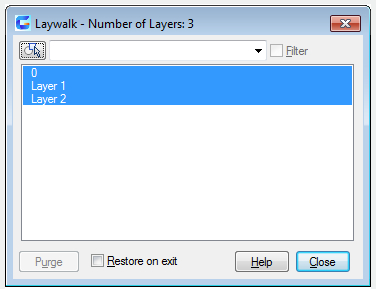 layerwalk command dialog box
