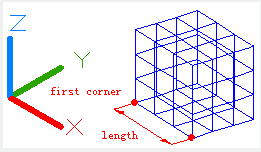 autocad mesh cube