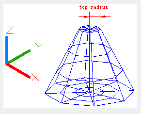 autocad command mesh top radius