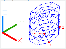 autocad command mesh - center first second axis