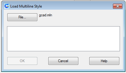 autocad command mlstyle - load multiline style dialog box