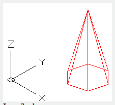 autocad command pyramid - sides