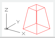 autocad command pyramid - top radius