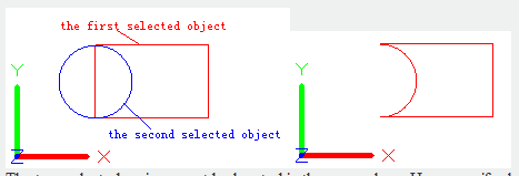 autocad command subtract - subtract object second selection 2
