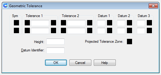 autocad tolerance command - geometric tolerance