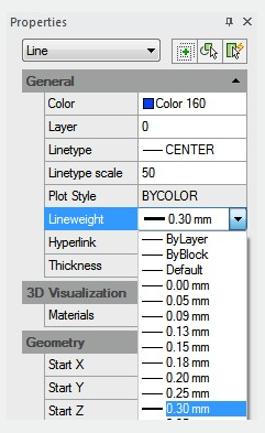 Set the Current Lineweight 