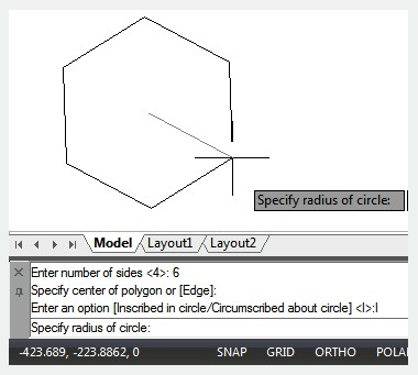Drawing a polygon 