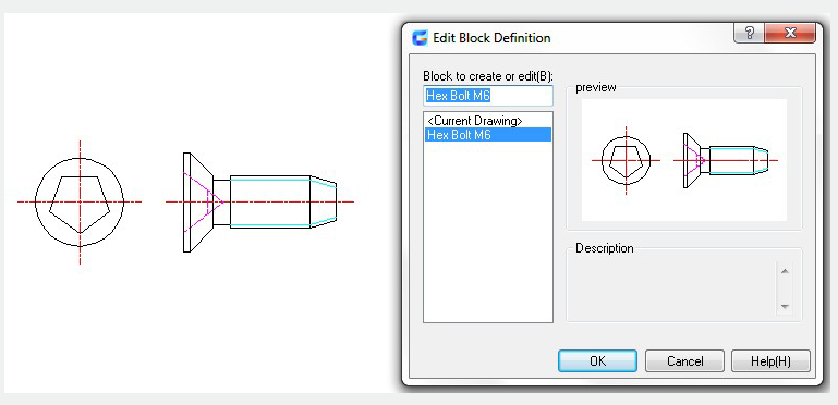 Modify a Block Definition and Attribute 